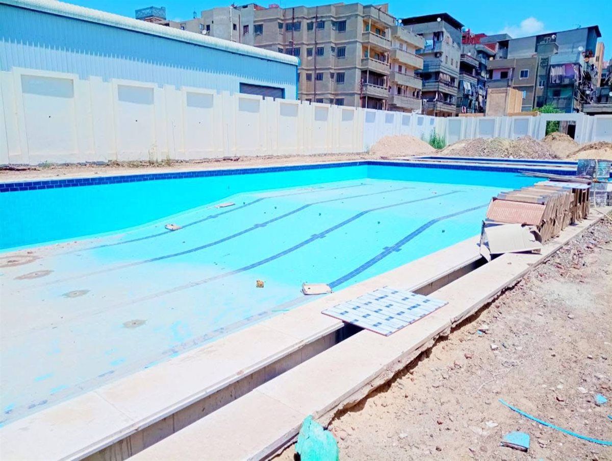 إنشاء حمام سباحة نصف أولمبى فى دمياط