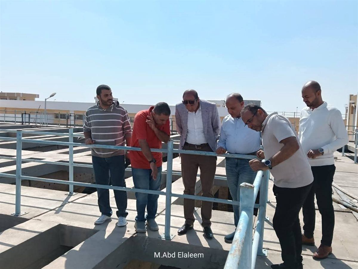 رئيس جهاز العبور يتابع رفع الكفاءة بمحطة المياه