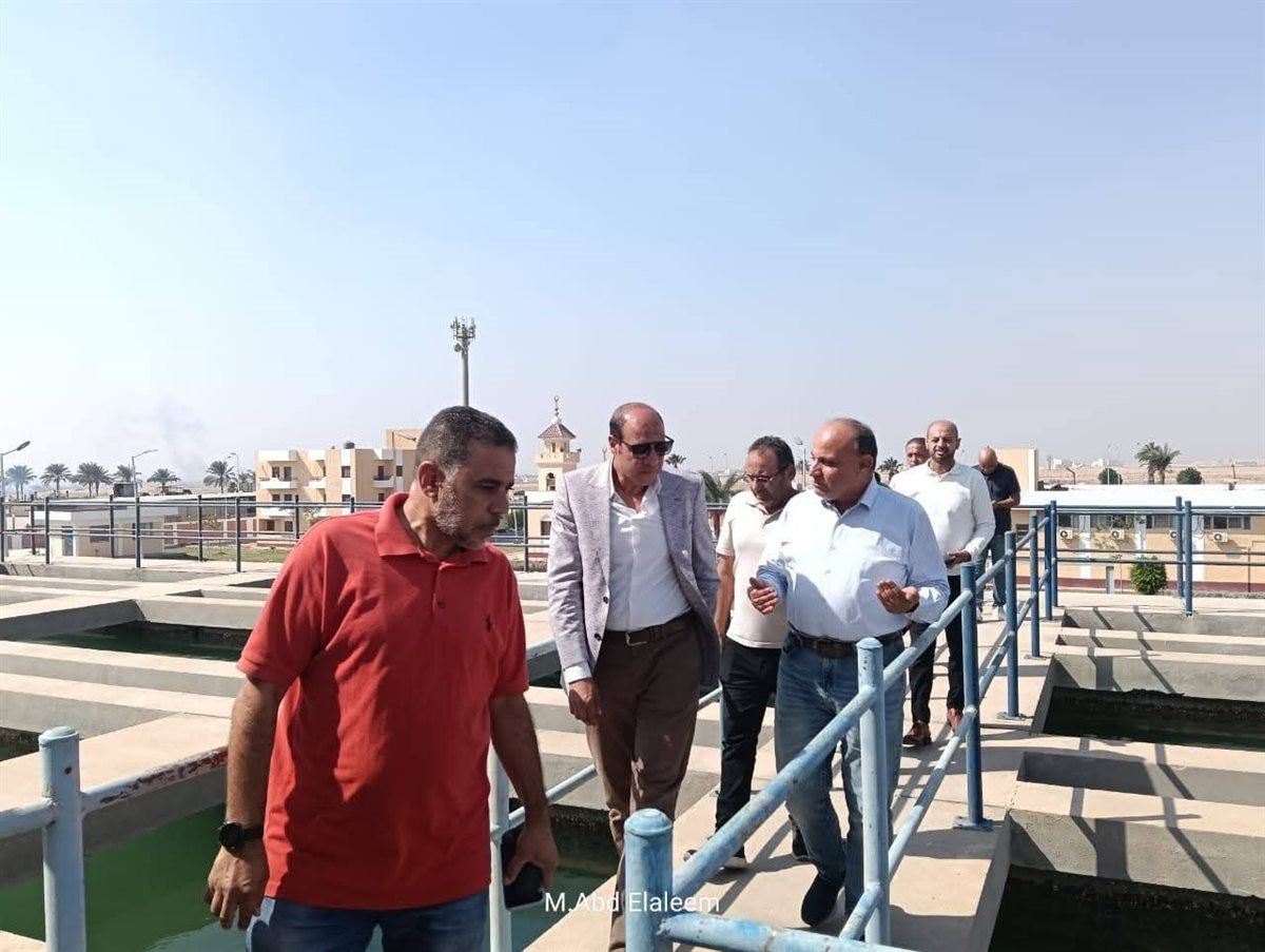 رئيس جهاز العبور يتابع رفع الكفاءة بمحطة المياه