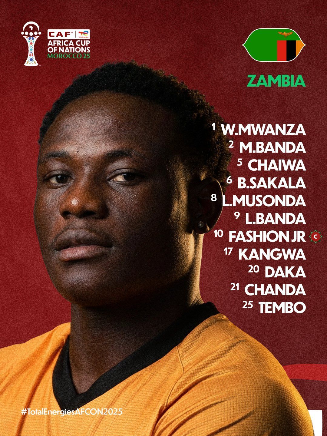 تشكيل منتخب زامبيا