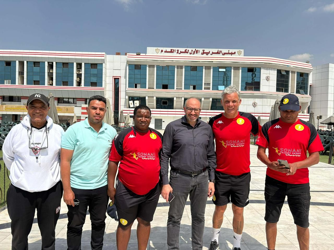 حازم امام والمندوه مع مارك فيش