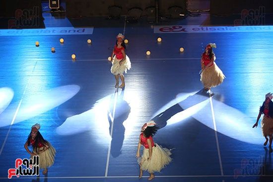 استعراض في حفل افتتاح بطولة أفريقيا لطائرة السيدات استعراض في حفل افتتاح بطولة أفريقيا لطائرة السيدات