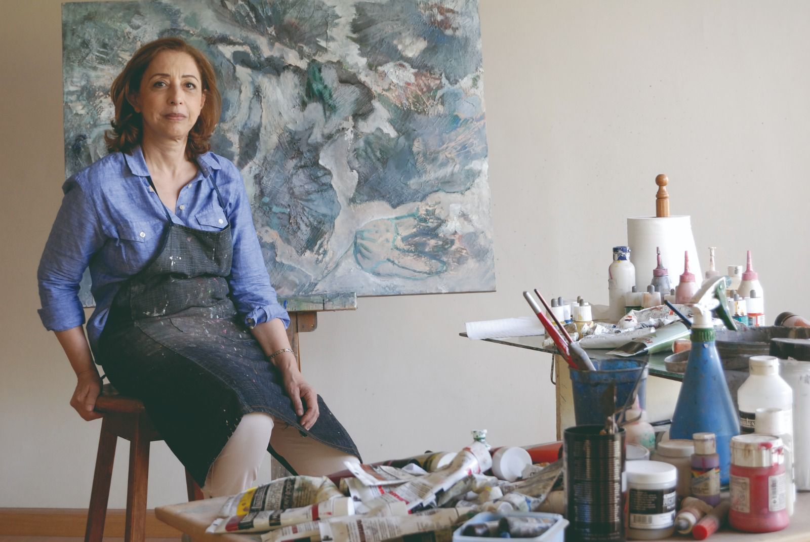 الفنانة التشكيلية نازلي مدكور الفنانة التشكيلية نازلي مدكور