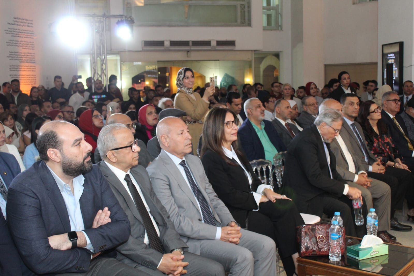 وزيرة الثقافة اثناء الفعالية