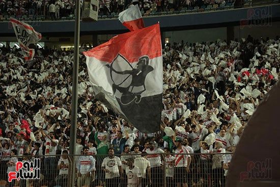 شعار الزمالك بالمدرجات