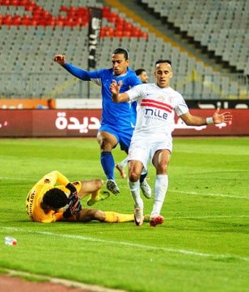 ناصر منسى خلال المباراة