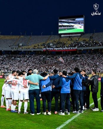 فريق الزمالك قبل بداية المباراة
