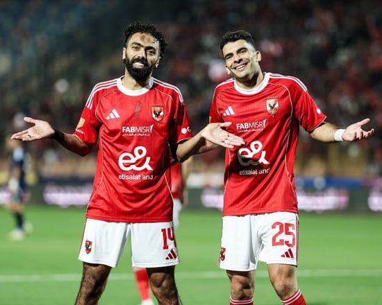 احتفال زيزو والشحات بالهدف