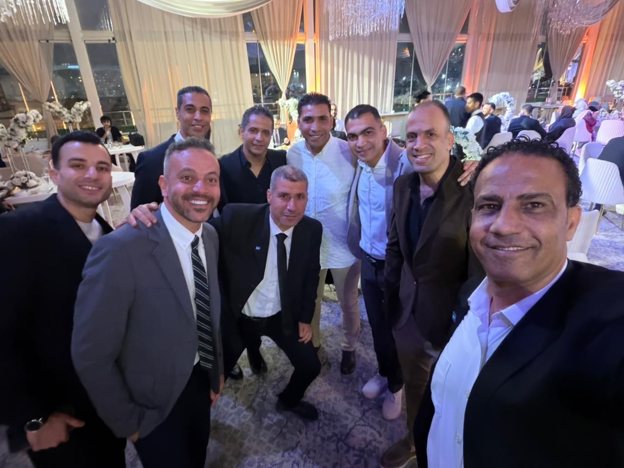 الحكام الدوليين فى زفاف كريمة توفيق السيد