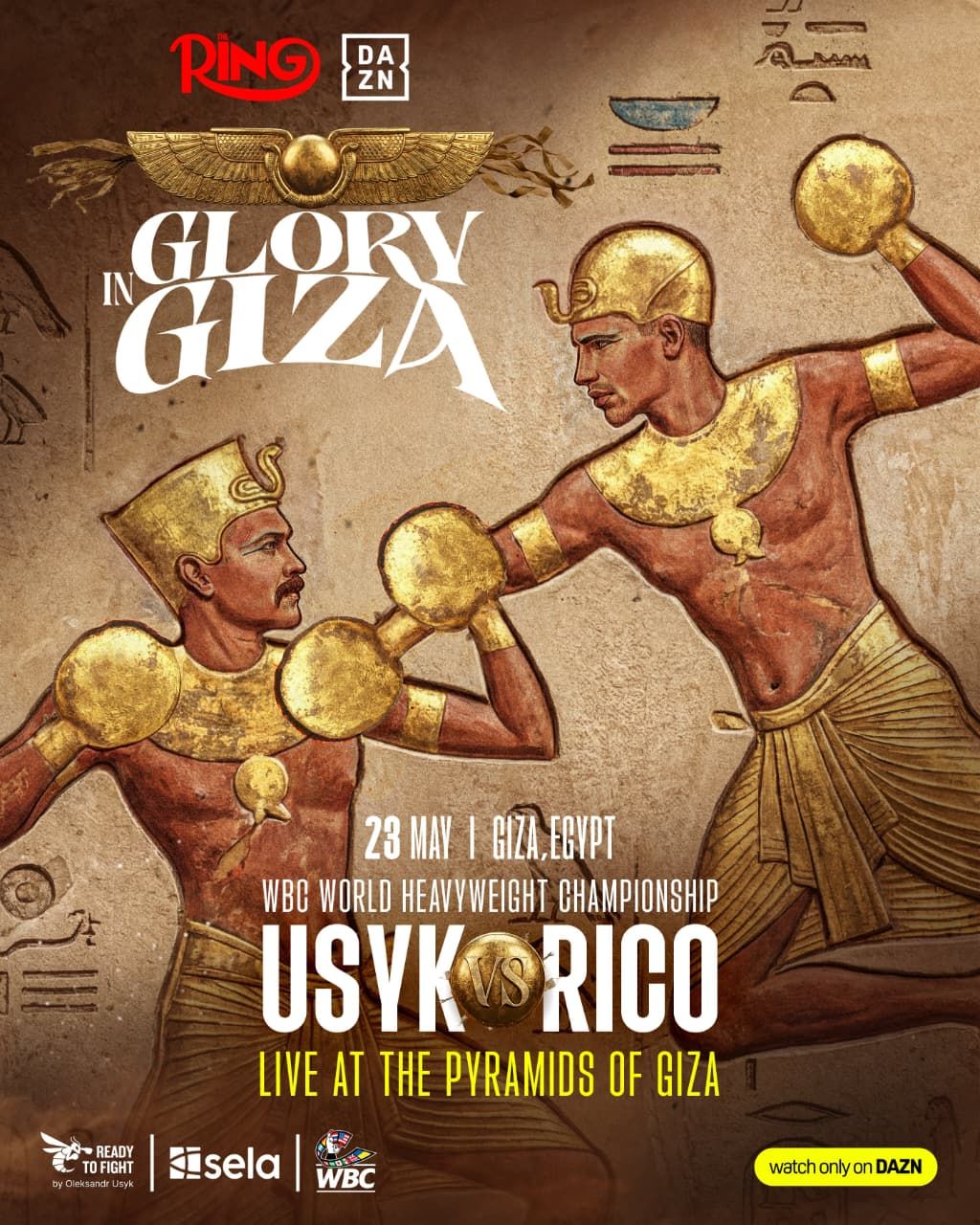 تجمع الملاكمة والتاريخ.. أهرامات الجيزة تحتضن نزالات Glory in Giza العالمية 23 مايو