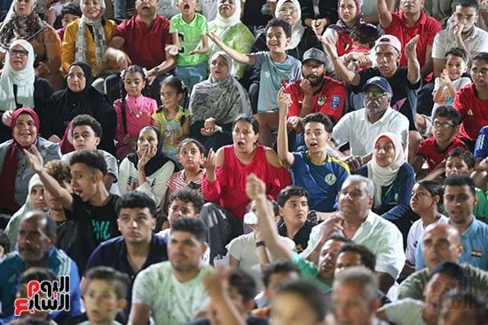 جمهور منتخب مصر يشاهد مباراة بلجيكا