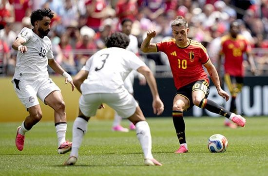 مصر وبلجيكا أحداث الشوط الثانى