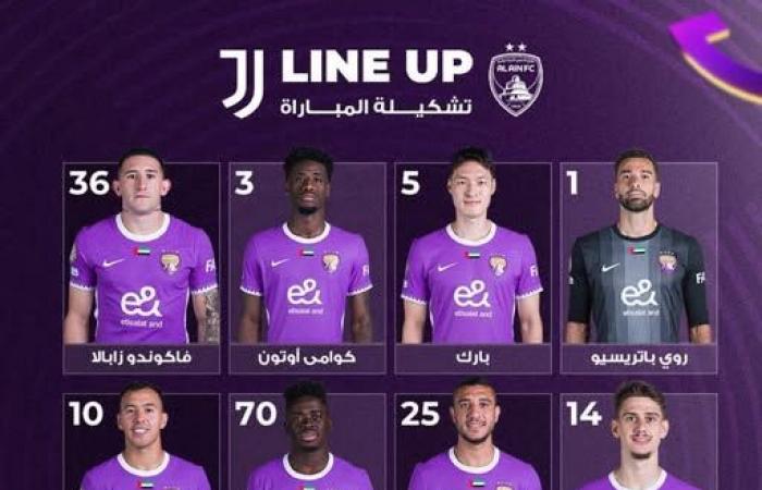 التشكيل
      الرسمي
      لمباراة
      العين
      ويوفنتوس
      في
      كأس
      العالم
      للأندية..
      موقف
      رامي
      ربيعة