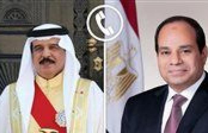 اتصال
      هاتفي
      بين
      الرئيس
      السيسي
      وملك
      البحرين
      لبحث
      التصعيد
      الإقليمي
      وأزمة
      غزة