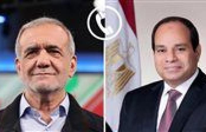 الرئيس
السيسي
لنظيره
الإيراني:
«يجب
وقف
إطلاق
النار
بشكل
فوري..
وندين
التصعيد
الإسرائيلي
على
دولتكم»
