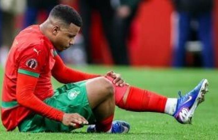 إصابة اكمان نجم المغرب بتمزق في الرباط الصليبي