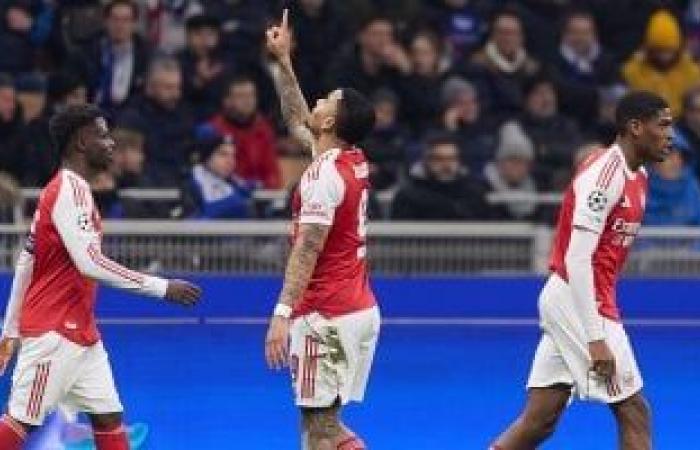 الإنتر ضد أرسنال.. جيسوس يتقدم للجانرز 2-1 فى شوط أول نارى.. فيديو