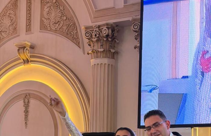 جيانا فاروق بطلة الكاراتيه تحتفل بزفافها.. صور