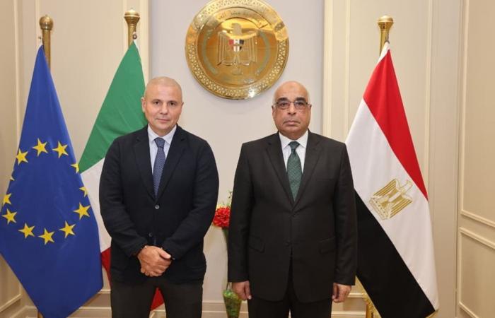 وزير العدل يستقبل سفير دولة إيطاليا بالقاهرة