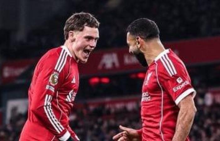 ليفربول ضد نيوكاسل يونايتد.. محمد صلاح يصنع ثالث أهداف الريدز بأقدام فيرتز