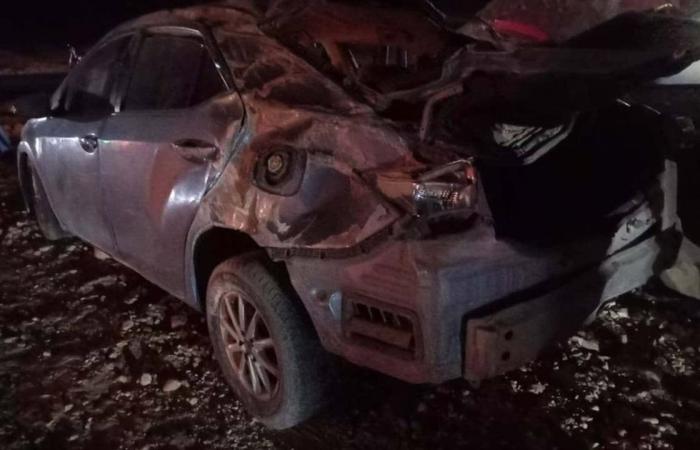 إصابة 6 أشخاص في انقلاب سيارة ونقلهم لمستشفى السادات المركزي