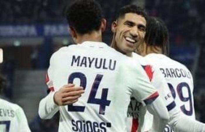 باريس سان جيرمان يستعيد صدارة الدوري الفرنسي في ليلة طرد حكيمي