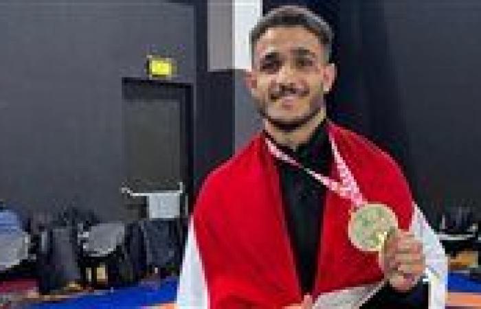 مصطفى حسين يحصد ذهبية بطولة الرانك الدولية للمصارعة