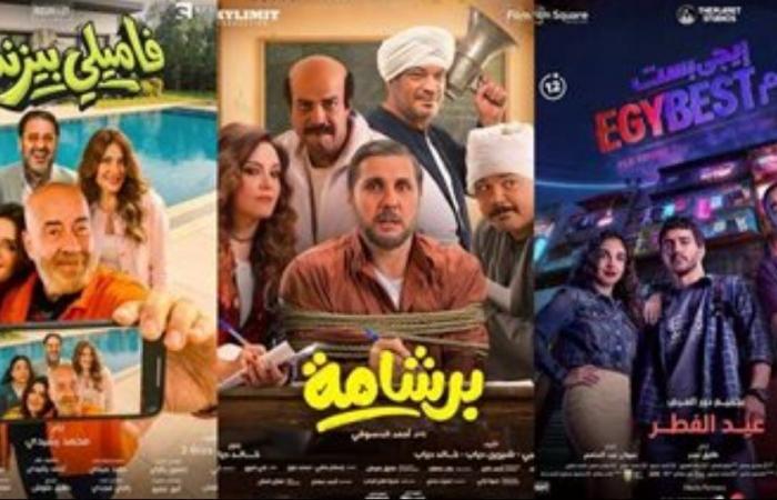 إيرادات أفلام السينما أمس.. هشام ماجد في المقدمة بـ فيلم برشامة