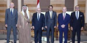 سفير مصر يشارك فى اجتماع سفراء دول اللجنة الخماسية مع رئيس وزراء لبنان
