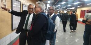 عماد أبو غازي في محطة مترو صفاء حجازي احتفاءً بالنحات محمود مختار (صور)
