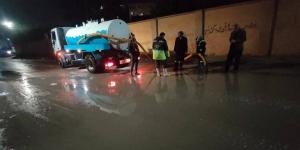 شركة مياه البحيرة تكثف جهود تطهير الشبكات (صور)