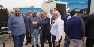 قيادات شركات المياه بالمنيا وقنا وأسيوط يتفقدون مجمع ورش الخدمات بسوهاج