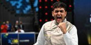 عبدالرحمن طلبه يحرز فضية سلاح الشيش في بطولة العالم للناشئين والشباب بريو