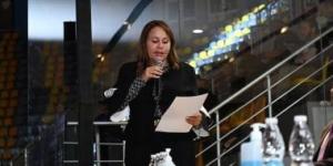 بشرى حجيج ترحب بالمشاركين فى الاجتماع الفنى لبطولة أفريقيا لأندية الطائرة