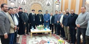 وكيل وزارة الصحة بالمنيا يزور مطرانية بني مزار لتقديم التهنئة بعيد القيامة