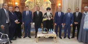 محافظ ومدير أمن سوهاج يهنئان الأقباط بعيد القيامة من داخل مطرانيات البلينا وجرجا