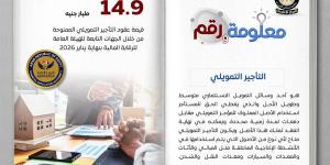 "إعلامي الوزراء": 14.9 مليار جنيه قيمة عقود التأجير التمويلي حتى يناير 2026