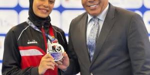 جنا حازم تنتزع فضية بطولة الدوري العالمي للكاراتيه