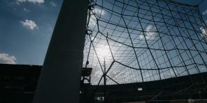 استاد الدفاع الجوى فى أبهى صوره قبل استضافة قمة الأهلى وبيراميدز