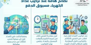 "تنظيم الكهرباء" يوجه 3 نصائح للمواطنين عند تركيب العداد مسبوق الدفع