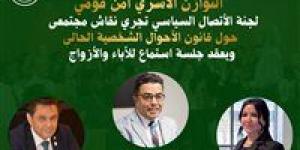 الثلاثاء.. حزب الوعي يطلق نقاشا مجتمعيا حول قانون الأحوال الشخصية برعاية باسل عادل