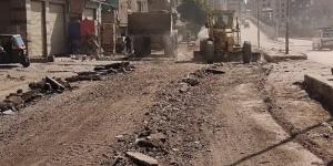 بدء تطوير وتوسعة ورصف شارع الكيلاني في المنيرة الغربية بالجيزة (صور)
