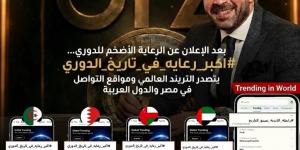 رابطة الأندية تكتسح التريند بعد الإعلان عن أكبر رعاية فى تاريخ الدورى