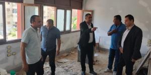 وكيل "شباب القليوبية" يتابع أعمال تطوير الإنشاءات ورفع كفاءة البنية التحتية