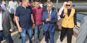 محافظ بني سويف يتابع اللمسات النهائية لمشروع المرسى السياحي شرق النيل.. ونسبة التنفيذ تصل إلى 90%