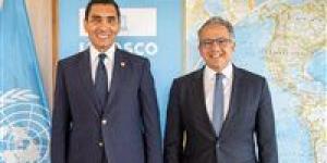 جوهر نبيل يلتقي خالد العناني بمقر اليونسكو لتعزيز التعاون الرياضي والشبابي