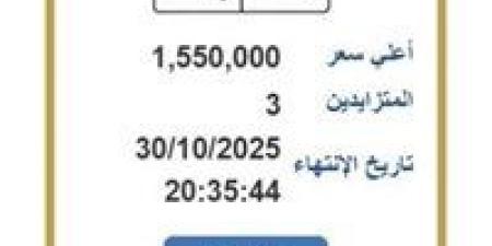 مزايدة
      على
      لوحة
      سيارة
      نادرة
      تتجاوز
      قيمتها
      المليون
      ونصف