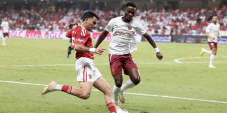 السوبر المصري.. التعادل بهدف يحسم الشوط الأول بين الأهلي وسيراميكا كليوباترا