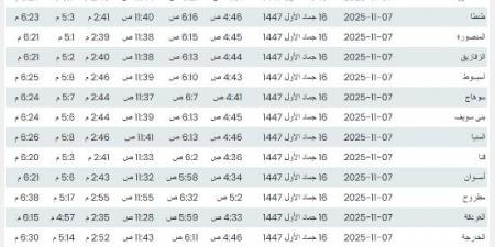 حتى لا تفوتك.. موعد صلاة الجمعة غدًا 7 نوفمبر في التوقيت الشتوي