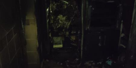 حريق داخل استوديو خالد يوسف في المهندسين| صور